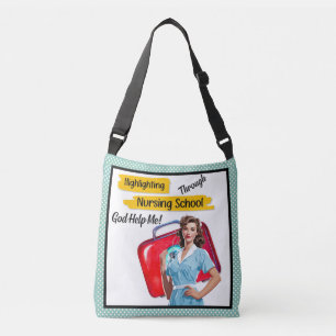 Sac Ajustable Notes de soins infirmiers rétro Pinup_