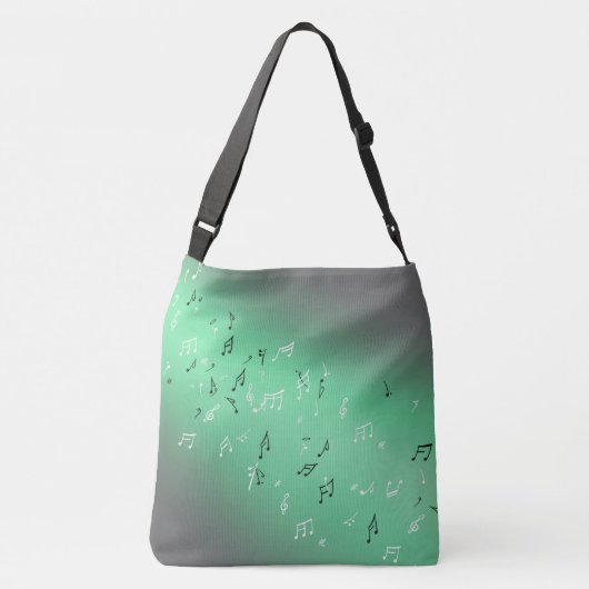 Sac Ajustable Notes musicales dans le vert lunaire (Dos)