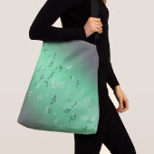 Sac Ajustable Notes musicales dans le vert lunaire (De près)