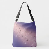 Sac Ajustable Notes musicales dans le violet rose clair de lune (Devant)