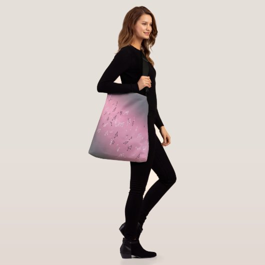 Sac Ajustable Notes musicales en rose lune (Sur le modèle)