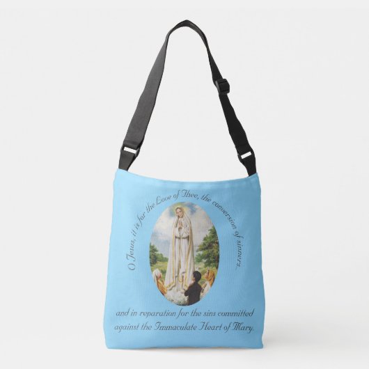 Sac Ajustable Notre-Dame de Fatima Personnalisée (Devant)
