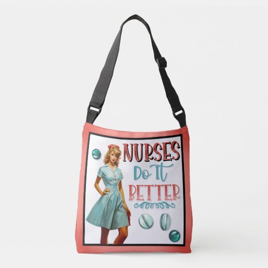 Sac Ajustable Nourriture Nostalgale mignonne Pinup_ Les infirmiè (Devant)