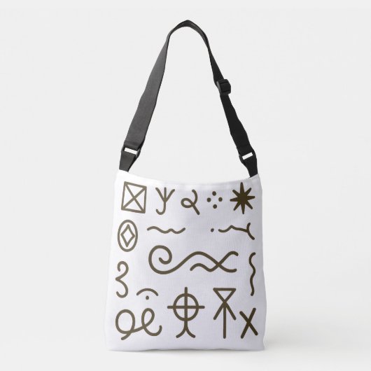 Sac Ajustable Nsibidi Ancien Africain  (Devant)