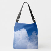 Sac Ajustable Nuages bouffants blancs dans le ciel bleu (Devant)