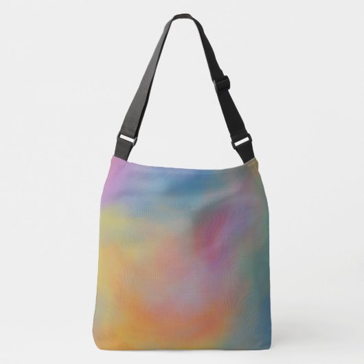 Sac Ajustable Nuages Marbrés Rose Bleu et Vert (Devant)