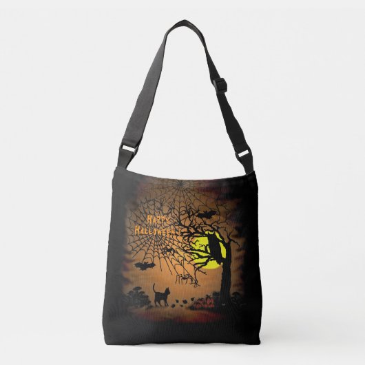 Sac Ajustable Nuit d'Halloween, Joyeux Halloween ! (Devant)