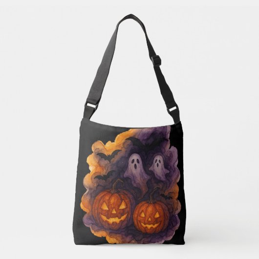 Sac Ajustable Nuit Éffrayante et Citrouille (Devant)