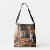 Sac Ajustable Nuit Pizza Chat, (Dos)