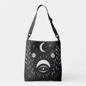 Sac Ajustable Œil Bohème Noir et Blanc Gras (Dos)