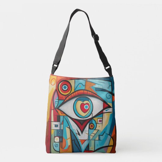 Sac Ajustable Oeil Valentine Coeur Amour Art Déco (Dos)