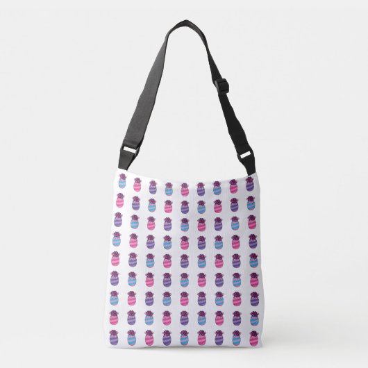 Sac Ajustable Oeufs de Pâques aux fleurs et au ruban (Devant)