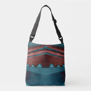 Sac Ajustable OEuvre futuriste cool et tendance en rouge et bleu