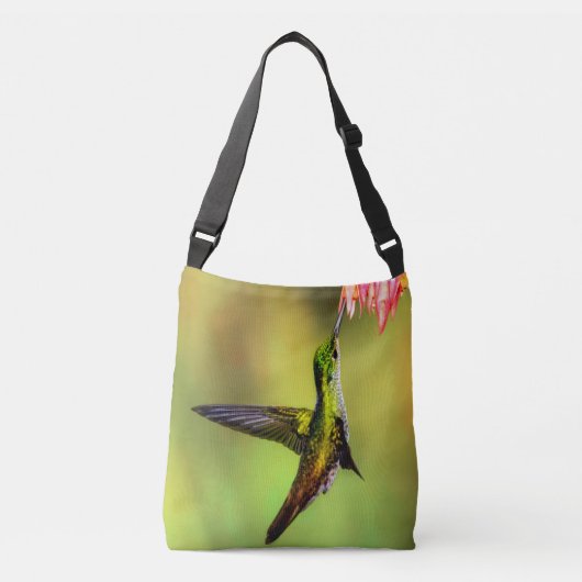 Sac Ajustable Oiseau rose de colibri (Devant)