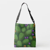 Sac Ajustable Opuntie de floraison sur vert foncé (Dos)