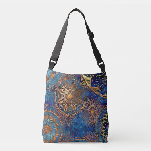 Sac Ajustable Or et bleu (Devant)