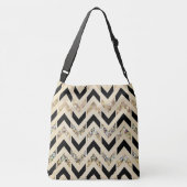 Sac Ajustable Or et Parties scintillant Chevron (Dos)