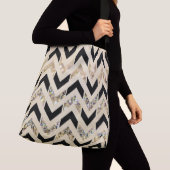 Sac Ajustable Or et Parties scintillant Chevron (De près)