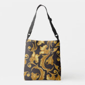 Sac Ajustable Or noir floral (Dos)