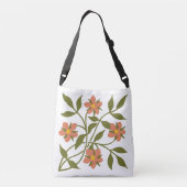SAC AJUSTABLE ORANGE FLEURS (Dos)