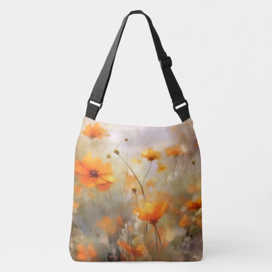 Sac Ajustable Orange Floral Dream Arrière - plan Texture (Devant)