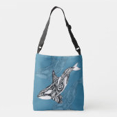 Sac Ajustable Orca Killer Whale Tlingit Indigo encre bleue (Dos)