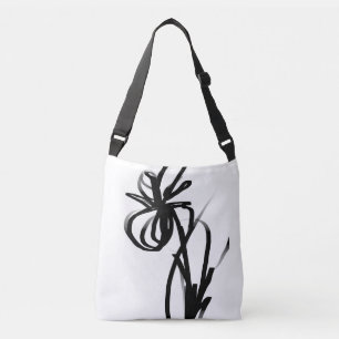 Sac Ajustable Orchidée Blanc : Abstrait blanc et noir
