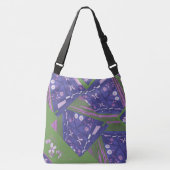 Sac Ajustable Origami Chintz (L) Dusty rose violet vert (Devant)