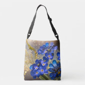 Sac Ajustable Oubliez-moi-fleur pas avec accents or (Dos)