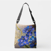 Sac Ajustable Oubliez-moi-fleur pas avec accents or (Devant)