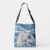 Sac Ajustable Ours polaire arctique bleu (Dos)