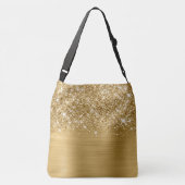 Sac Ajustable Pailleté Or Glam Nom (Dos)