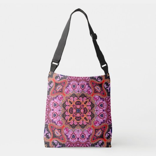 Sac Ajustable Paisley multicolore, design d'impression d'écharpe (Devant)