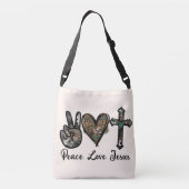 Sac Ajustable Paix, Amour, Jésus (Dos)