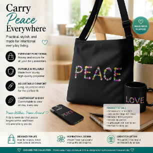 Sac Ajustable Paix Intérieure, Paix Autour   Inspirant