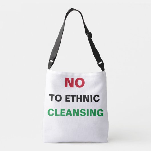 SAC AJUSTABLE PALESTINE LIBRE NON AUX CRIMES DE GUERRE APARTHEID (Dos)