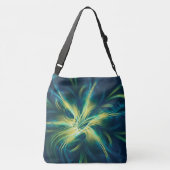 Sac Ajustable Palette bleu fleur fractale fourre-tout (Dos)