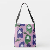 Sac Ajustable Palme peinte, Vert bleu marine. (Dos)