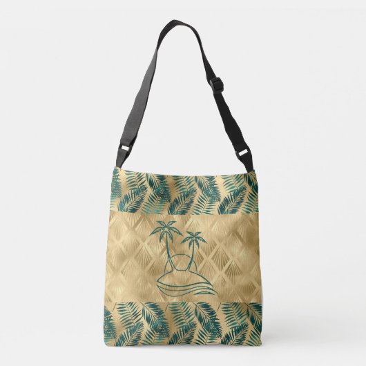 Sac Ajustable Palmier doré et vert (Dos)