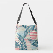 Sac Ajustable Palmiers exotiques, textures dessinées à la main (Dos)