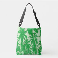 Palmiers tropicaux design dans les tons verts