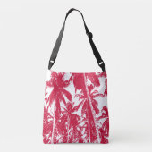 Sac Ajustable Palmiers tropicaux design en rouge et blanc (Dos)