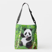 Sac Ajustable Panda Cute Dans La Forêt De Bambou (Dos)