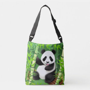 Sac Ajustable Panda Cute Dans La Forêt De Bambou