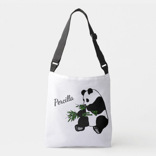 Sac Ajustable Panda géant mange nom bambou (Devant)