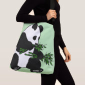 Sac Ajustable Panda géant vert (De près)
