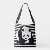 Sac Ajustable Panda noir et blanc et rayures (Devant)