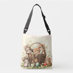 Sac Ajustable Panier de Pâques de Chatte-Printemps