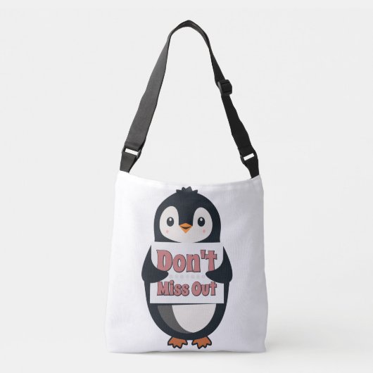 Sac Ajustable Panneau Pingouin : Ne Manquez Rien (Devant)
