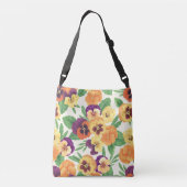 Sac Ajustable Pansies sur blanc cassé (Dos)